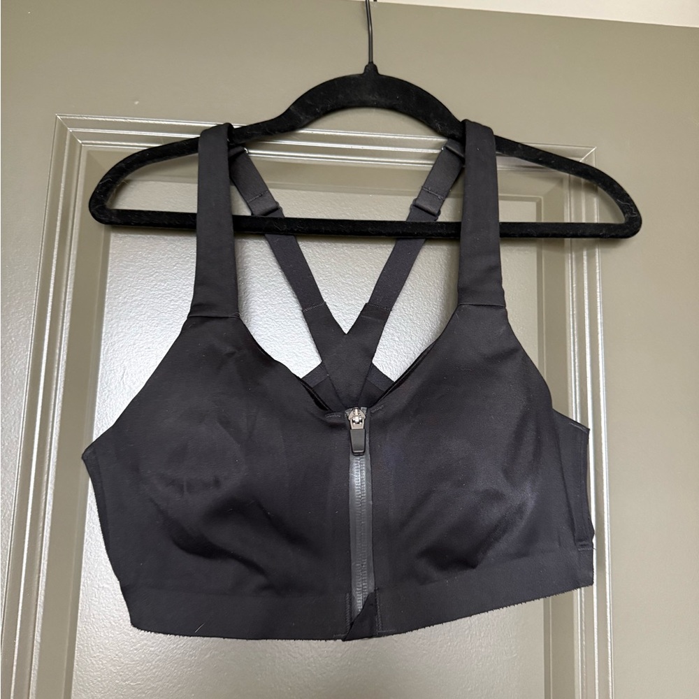 Victoria’s Secret Black Zip Front Sports Bra
